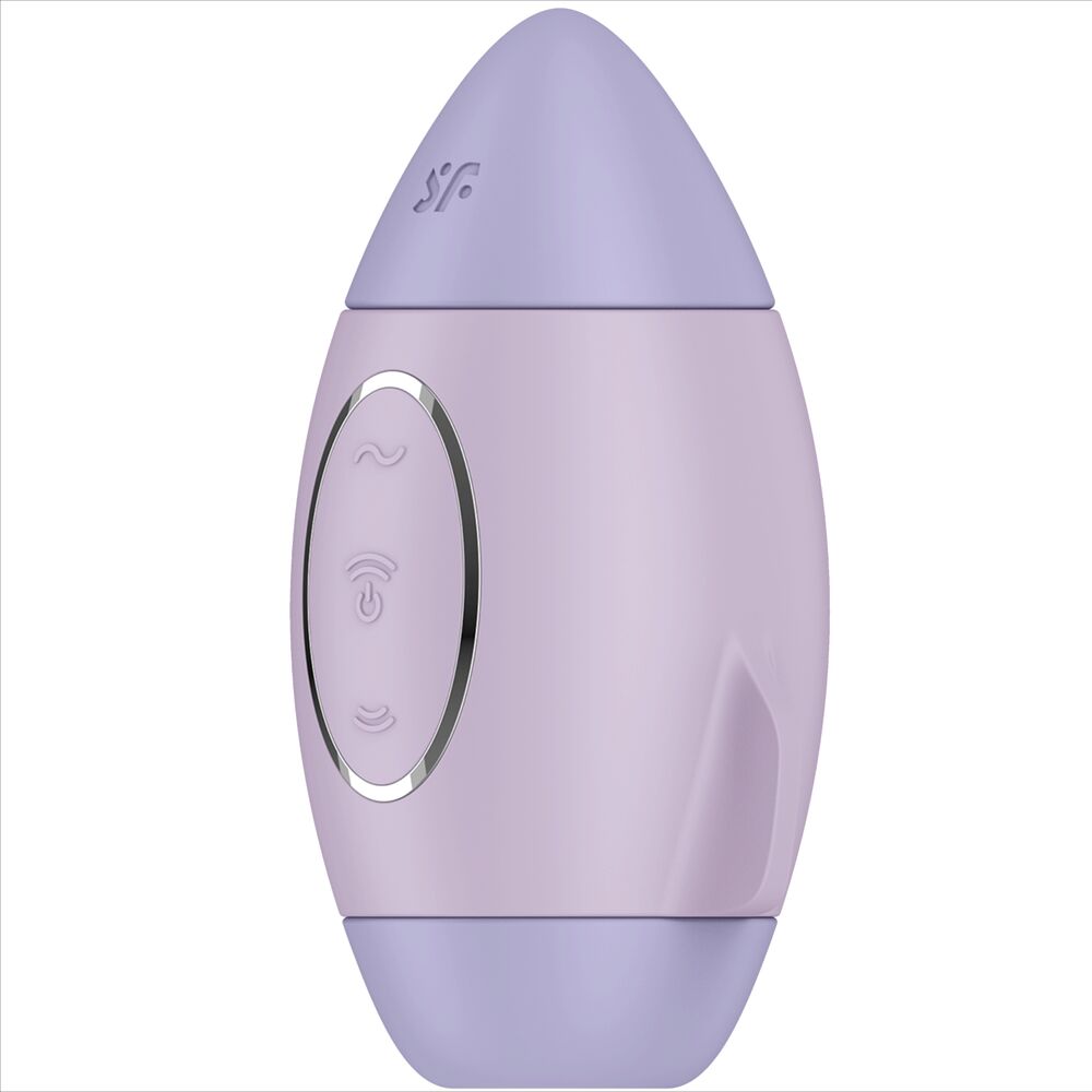 SATISFYER - MISSION CONTROL PETIT VIBRATEUR  DOUBLE IMPULSION LILAS - Sensualia