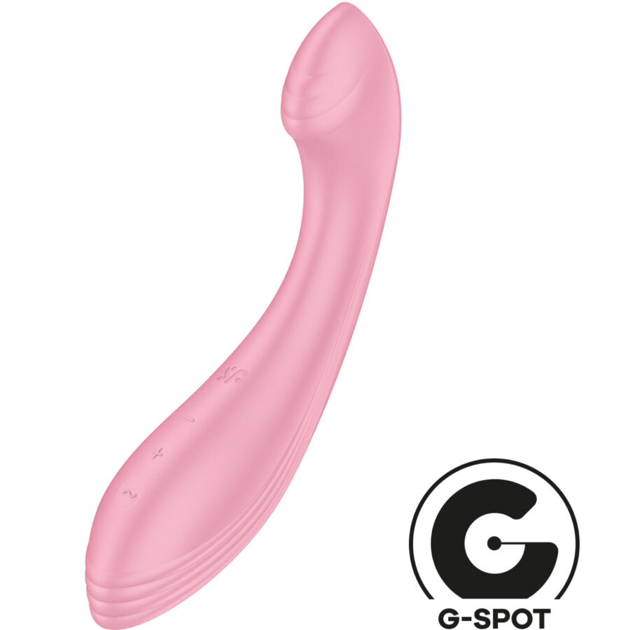 SATISFYER - STIMULATEUR VIBRATEUR G-FORCE G-SPOT ROSE - Sensualia