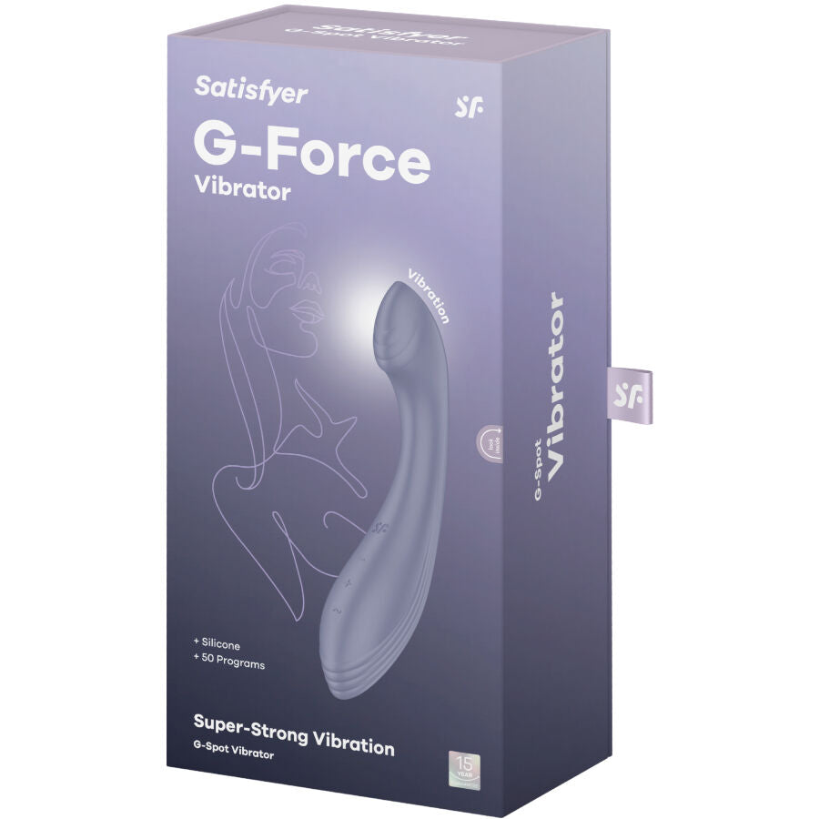 SATISFYER - STIMULATEUR VIBRATEUR G-FORCE G-SPOT ROSE - Sensualia