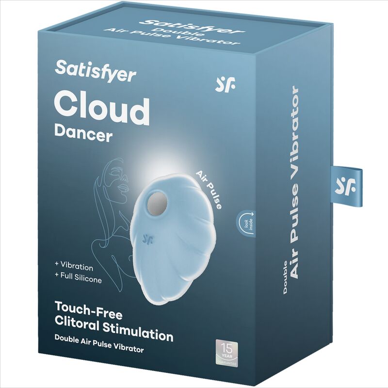 SATISFYER - VIBRATEUR CLOUD DANCER VERT AIR PULSE - Sensualia