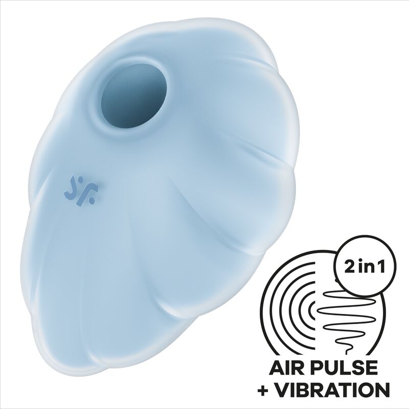 SATISFYER - VIBRATEUR CLOUD DANCER VERT AIR PULSE - Sensualia