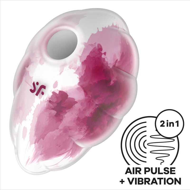 SATISFYER - VIBRATEUR CLOUD DANCER VERT AIR PULSE - Sensualia