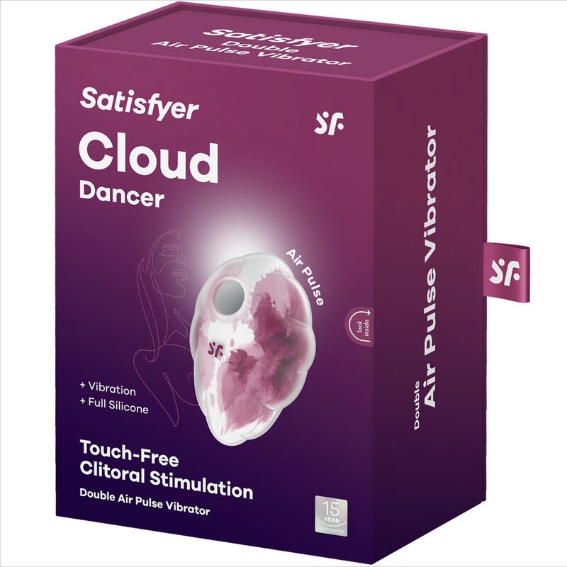 SATISFYER - VIBRATEUR CLOUD DANCER VERT AIR PULSE - Sensualia