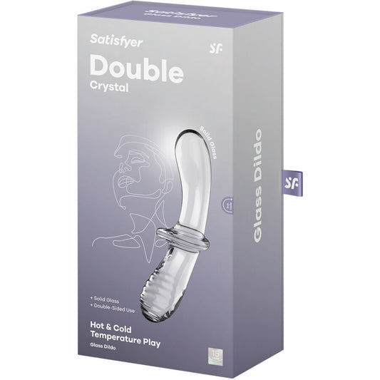 SATISFYER - GODE DOUBLE CRISTAL TRANSPARENT - Sensualia