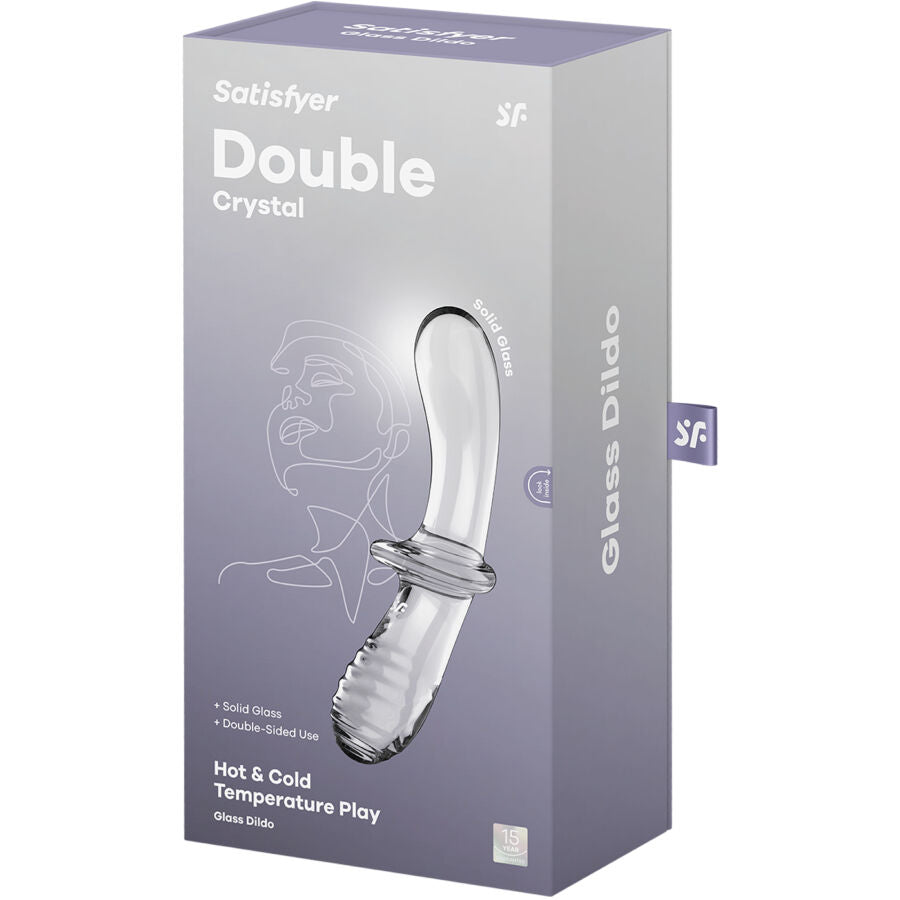 SATISFYER - GODE DOUBLE CRISTAL TRANSPARENT - Sensualia