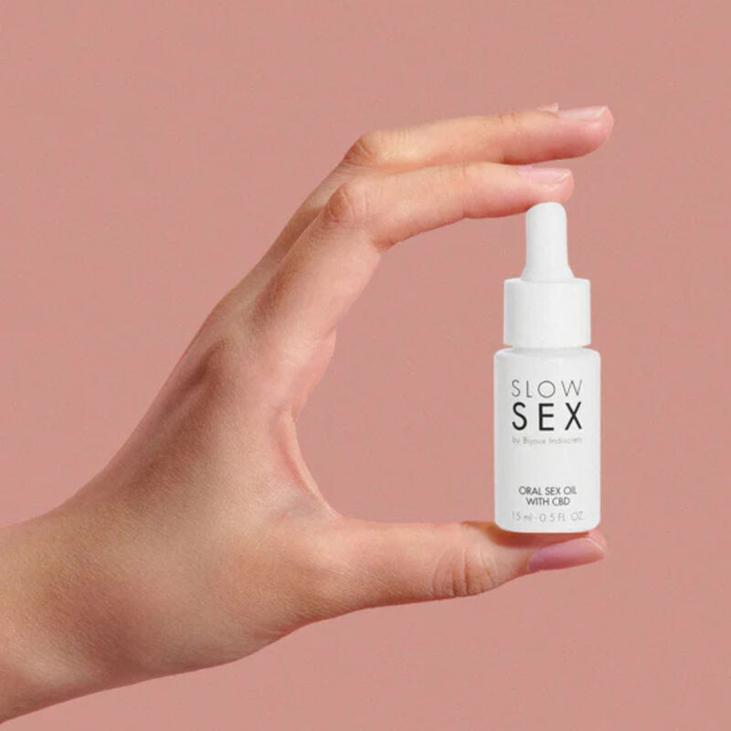 BIJOUX - SLOW SEX HUILE DE SEXE ORAL AU CBD 15 ML - Sensualia