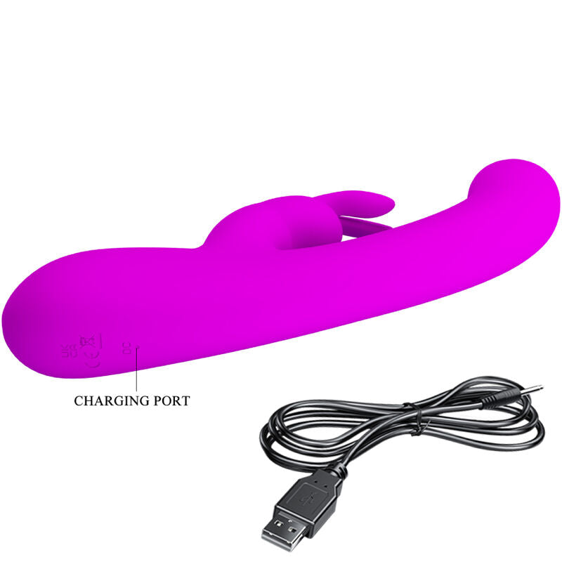 PRETTY LOVE - VIBRATEUR LAMAR LAPIN ET SPOT G VIOLET - Sensualia