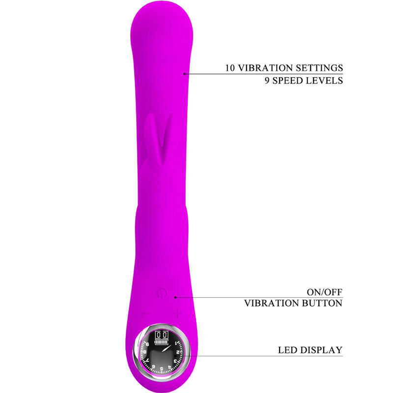 PRETTY LOVE - VIBRATEUR LAMAR LAPIN ET SPOT G VIOLET - Sensualia