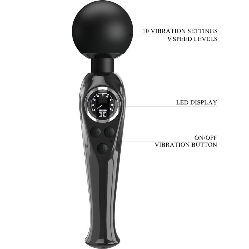 PRETTY LOVE - BAGUETTE VIBRATEUR SKYLER NOIR - Sensualia