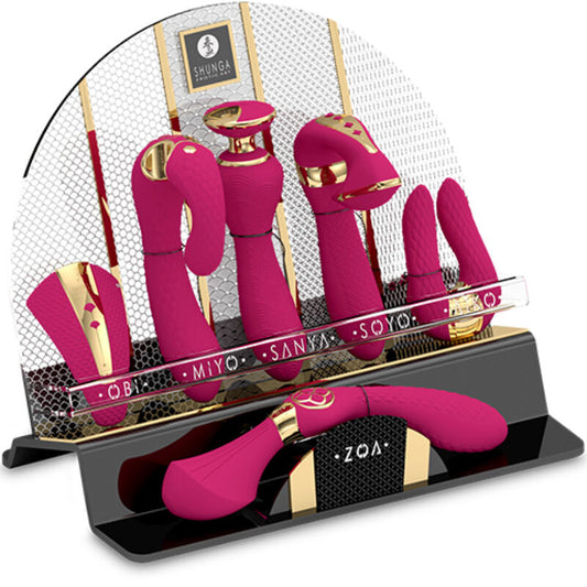 SHUNGA - PRÉSENTOIR 6 MASSEURS INTIMES FUCHSIA SHUNGA TOYS