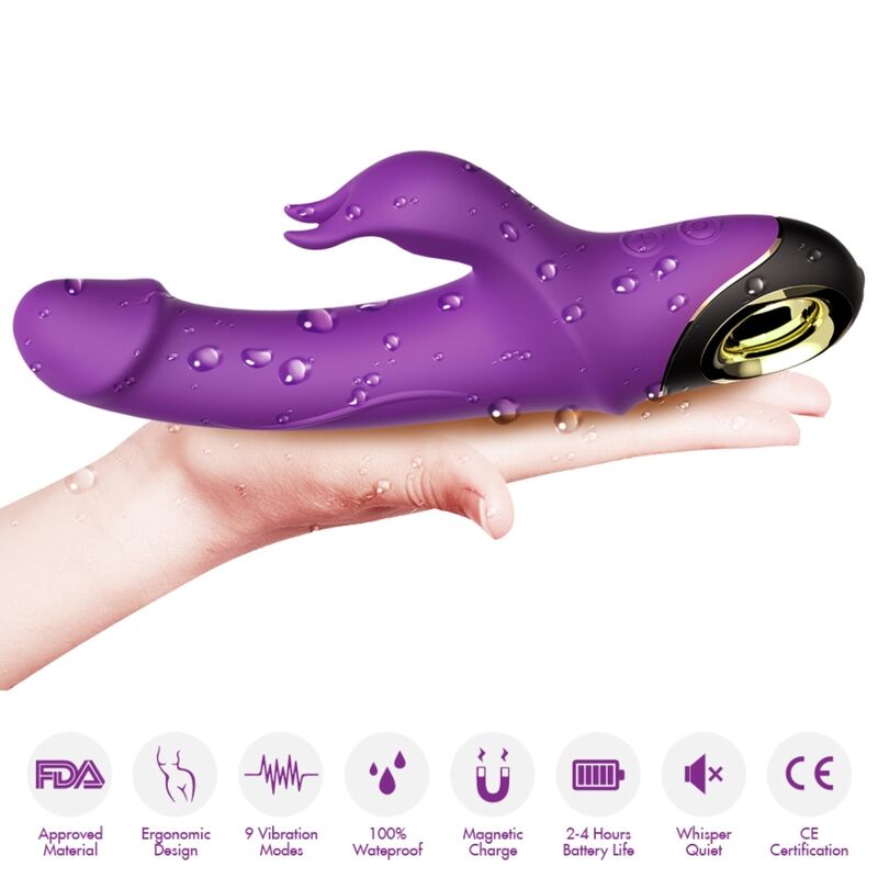 ARMONY - METEROR DILDO VIBRATEUR LAPIN ROTATEUR VIOLET ARMONY VIBRATORS