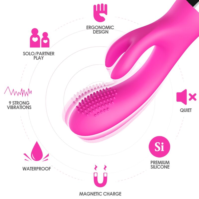 ARMONY - VIBRATEUR LAPIN FUCHSIA ARMONY VIBRATORS