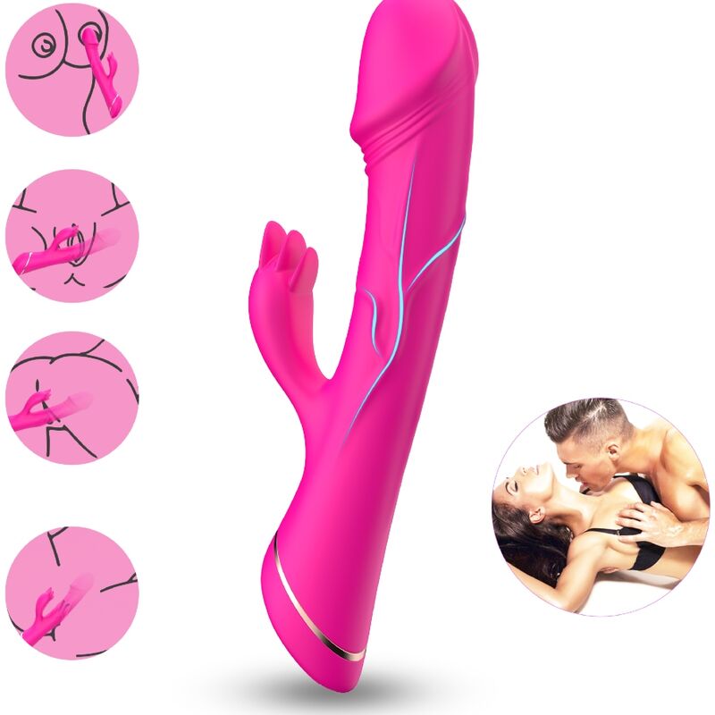 ARMONY - GODE VIBRATEUR LAPIN SILICONE FUCHSIA - Sensualia