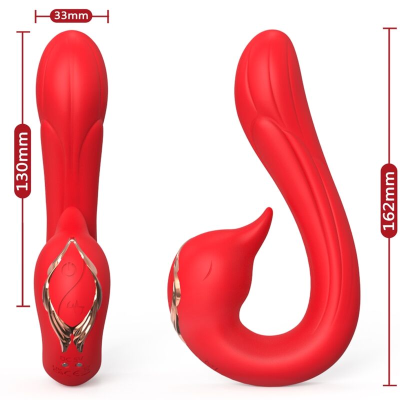 ARMONY - VIBRATEUR DELFIN MULTIPOSITION & EFFET CHALEUR ROUGE - Sensualia