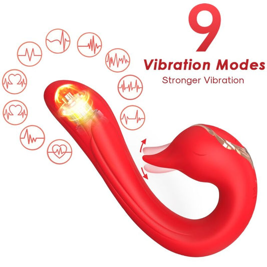 ARMONY - VIBRATEUR DELFIN MULTIPOSITION & EFFET CHALEUR ROUGE - Sensualia