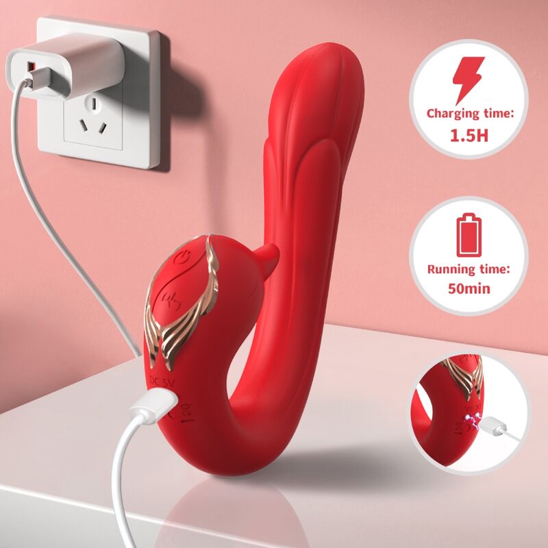 ARMONY - VIBRATEUR DELFIN MULTIPOSITION & EFFET CHALEUR ROUGE - Sensualia