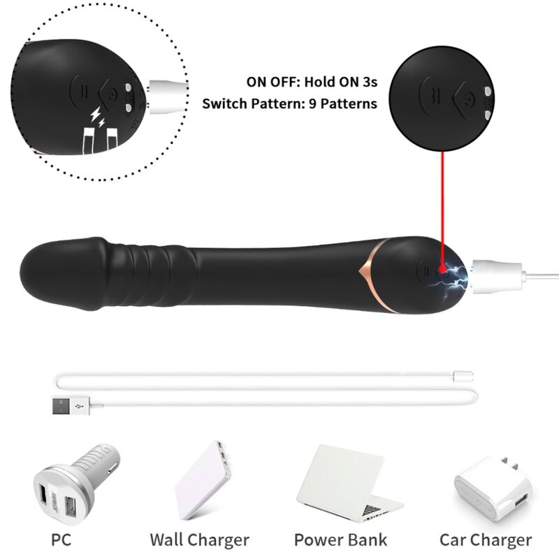 ARMONY - GODE VIBRATEUR SILICONE NOIR - Sensualia