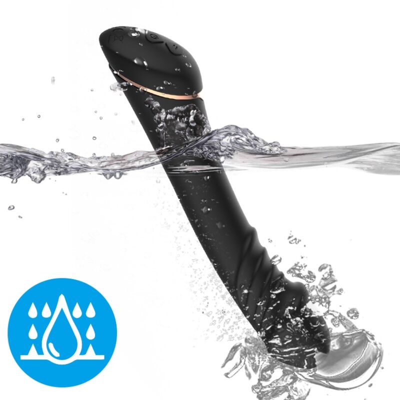 ARMONY - GODE VIBRATEUR SILICONE NOIR - Sensualia