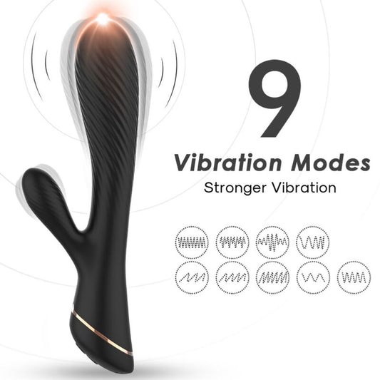 ARMONY - VIBRATEUR LAPIN SILICONE NOIR - Sensualia