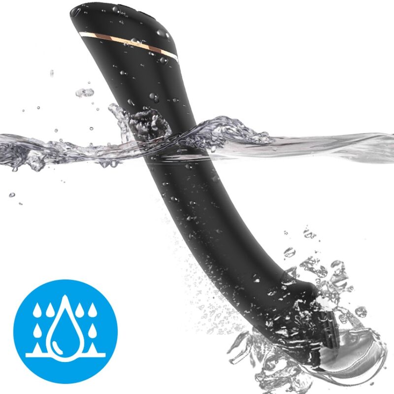 ARMONY - VIBRATEUR FALT HEAD SILICONE NOIR - Sensualia
