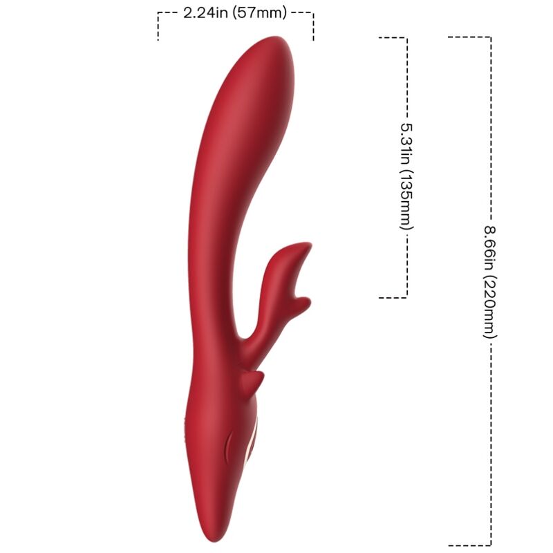 ARMONY - VIBRATEUR ELK RABBIT COURBE ROUGE - Sensualia