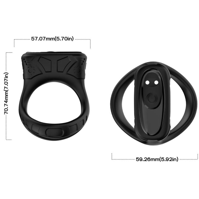 ARMONY - ANNEAU VIBRATEUR & MULTIPOSITION NOIR ARMONY FOR HIM