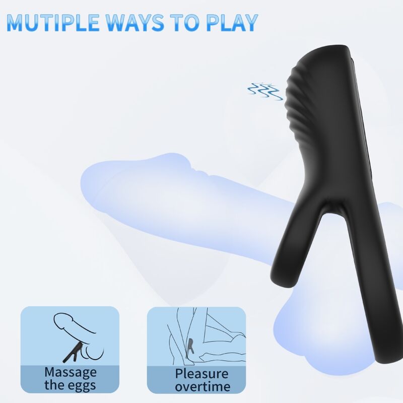 ARMONY - VIBRATEUR DOUBLE ANNEAU NOIR ARMONY FOR HIM