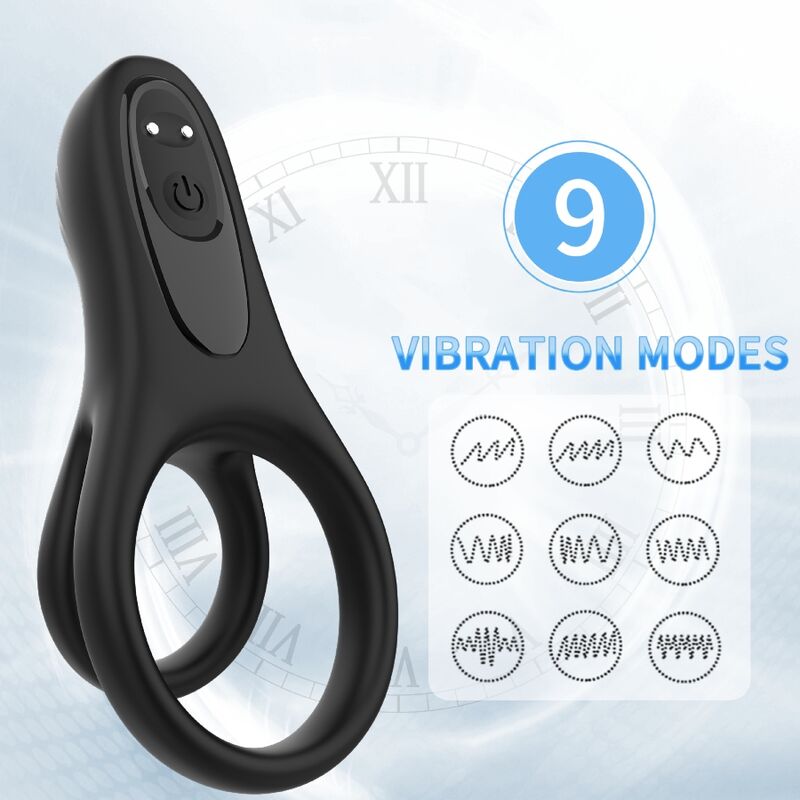 ARMONY - VIBRATEUR DOUBLE ANNEAU NOIR ARMONY FOR HIM