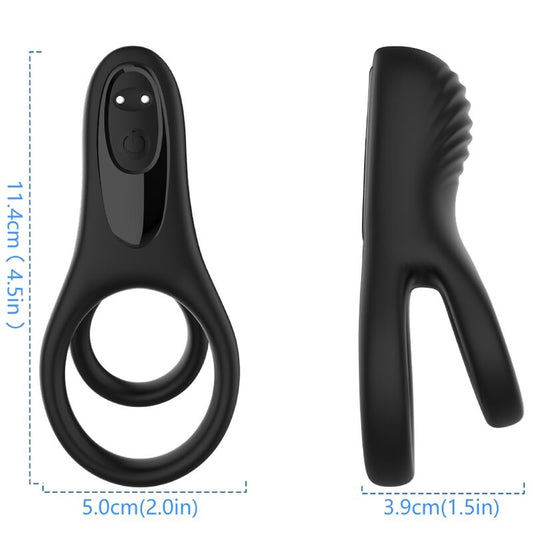 ARMONY - VIBRATEUR DOUBLE ANNEAU NOIR ARMONY FOR HIM