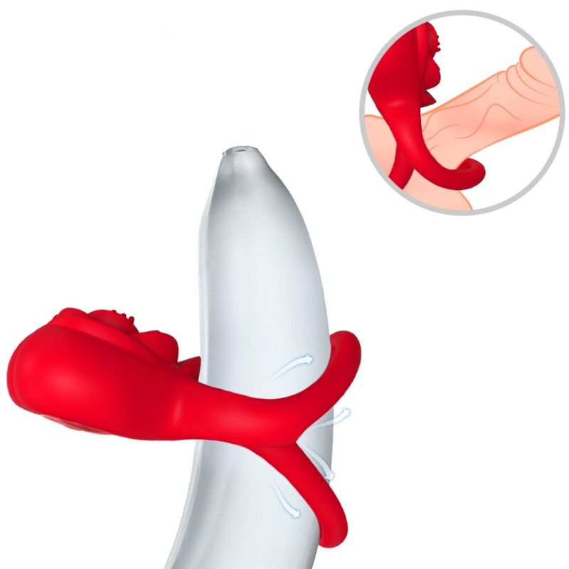 ARMONY - ANNEAU VIBRATEUR COEUR ROUGE ARMONY FOR HIM