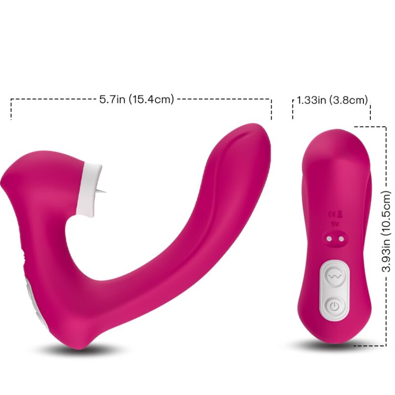 ARMONY - SECRETKISS LICKING VIBRANT CLITO & VIBRATEUR COURBÉ FUCHSIA ARMONY STIMULATORS