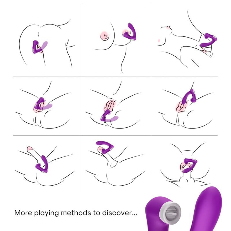 ARMONY - SECRETKISS LICKING VIBRANT CLITO & VIBRATEUR COURBE VIOLET ARMONY STIMULATORS
