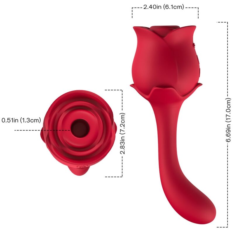 ARMONY - ROSELOVER LICKING VIBRANT CLITO & STIMULATEUR ROUGE ARMONY STIMULATORS