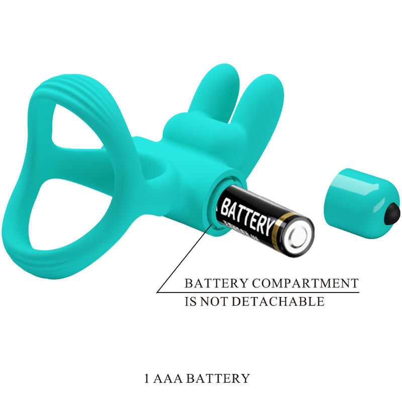 PRETTY LOVE - ANNEAU VIBRATEUR LAPIN VERT DANTE - Sensualia