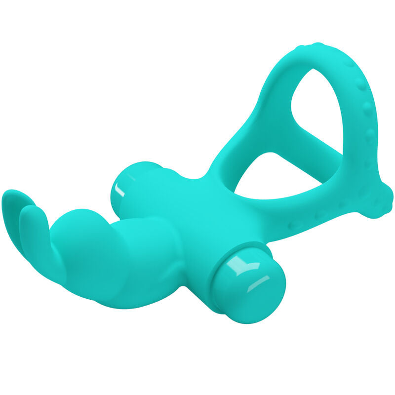 PRETTY LOVE - ANNEAU VIBRATEUR LAPIN VERT FIGGY - Sensualia