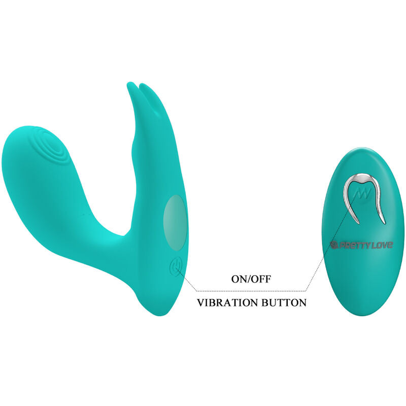 PRETTY LOVE - TÉLÉCOMMANDE À VIBRATION ET PULSATION IDABELLE BLEU - Sensualia