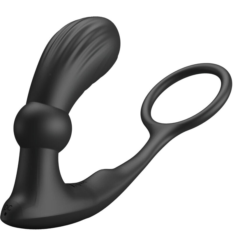 PRETTY LOVE - ANNEAU ANAL ET VIBRATEUR WARREN NOIR - Sensualia