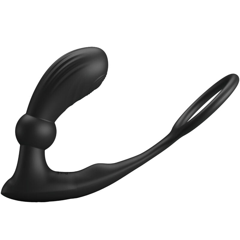 PRETTY LOVE - ANNEAU ANAL ET VIBRATEUR WARREN NOIR - Sensualia