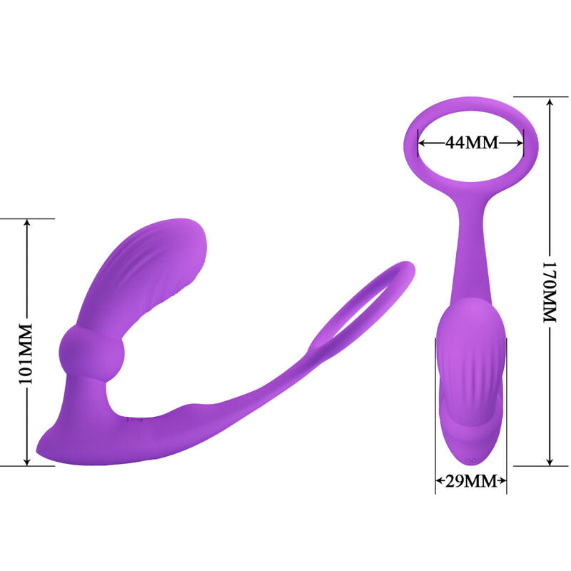 PRETTY LOVE - ANNEAU ANAL ET VIBRATEUR WARREN VIOLET PRETTY LOVE BOTTOM