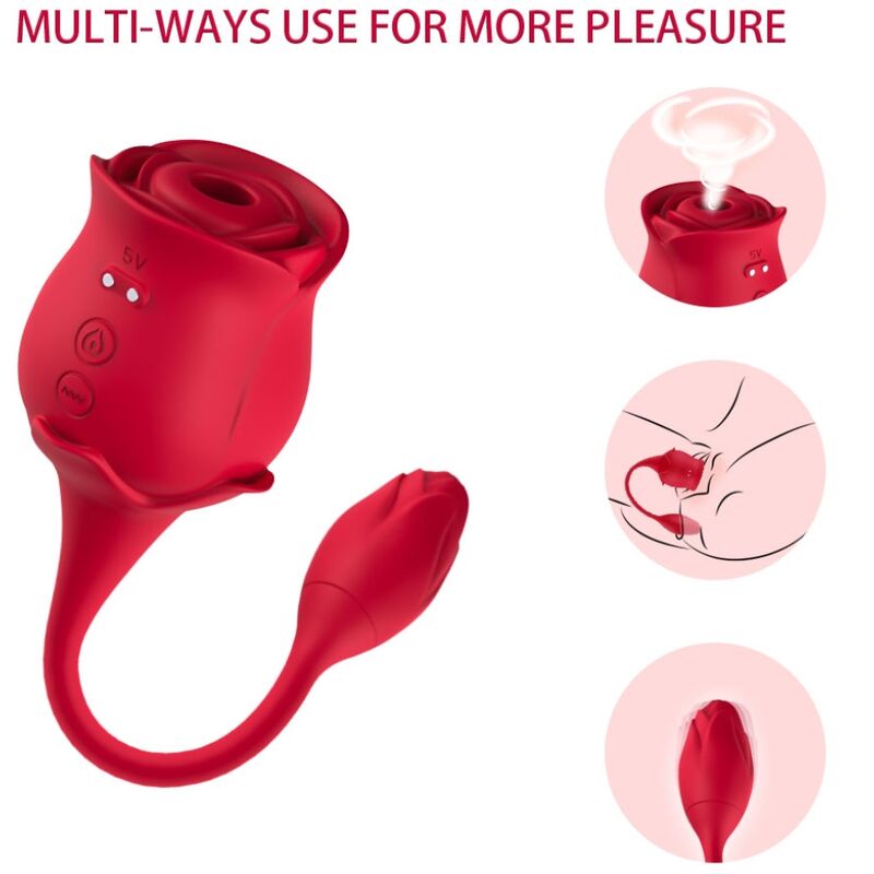 ARMONY - PINK LICKING VIBRANT DE CLIT & VIBRATEUR ROUGE ARMONY STIMULATORS