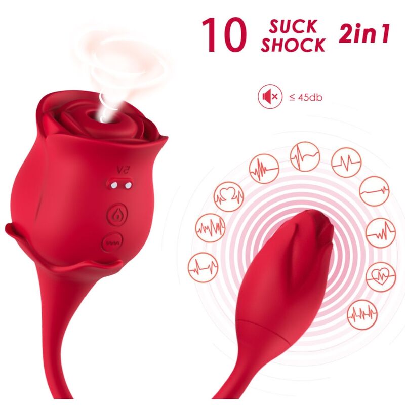 ARMONY - PINK LICKING VIBRANT DE CLIT & VIBRATEUR ROUGE ARMONY STIMULATORS