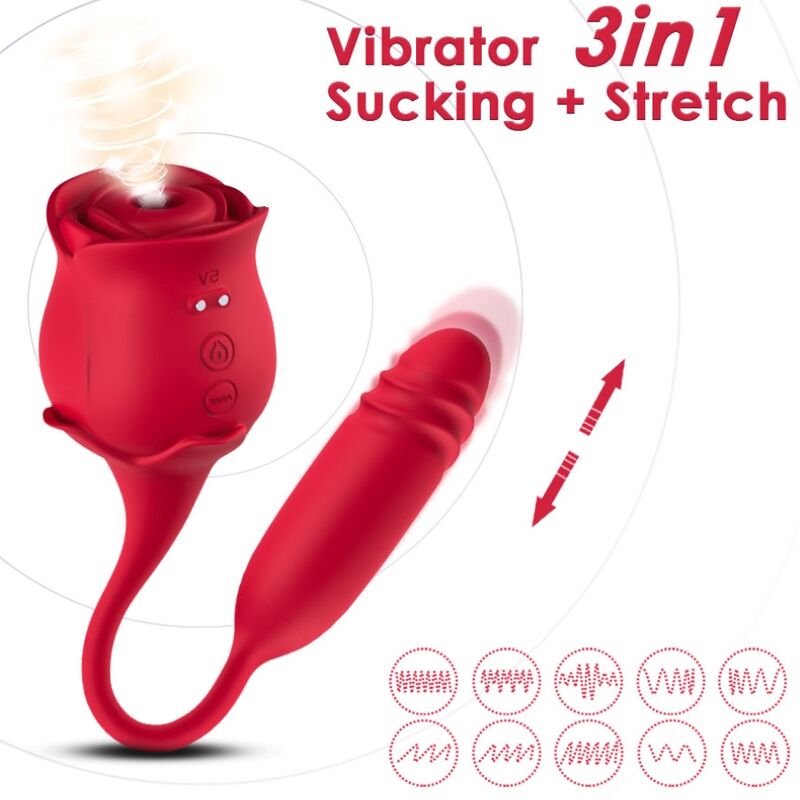 ARMONY - ROSEKNIGTH LICKING VIBRANT CLITO & VIBRATEUR ROUGE ARMONY STIMULATORS