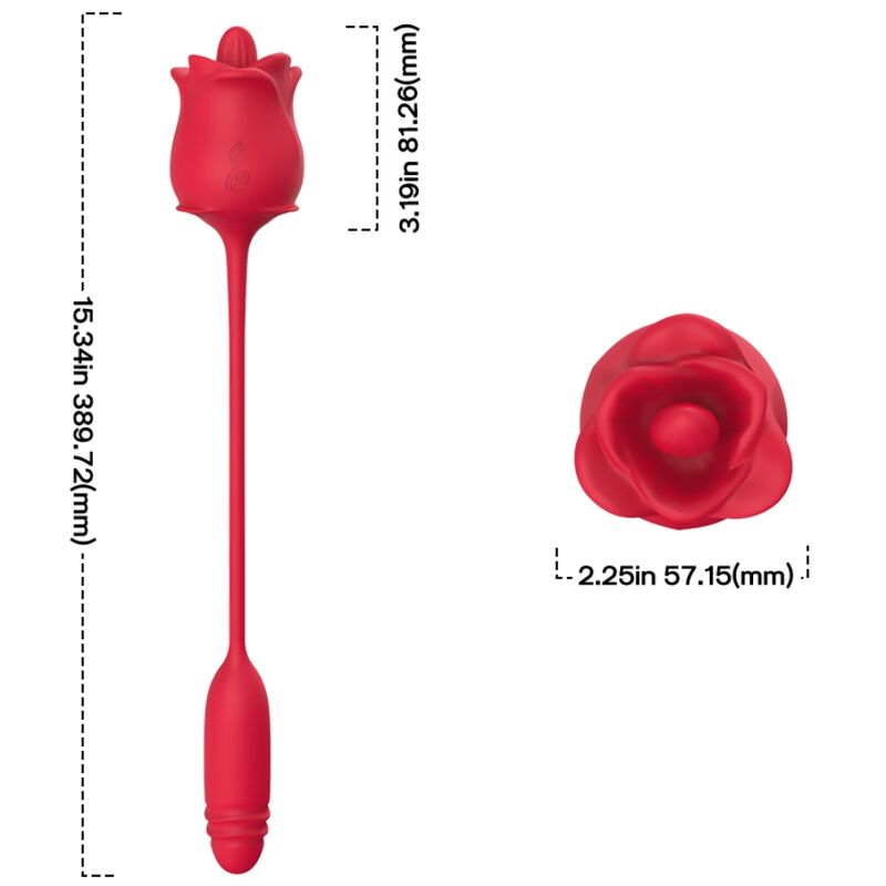 ARMONY - STIMULATEUR ROSE & VIBRATEUR COLA ROUGE ARMONY STIMULATORS