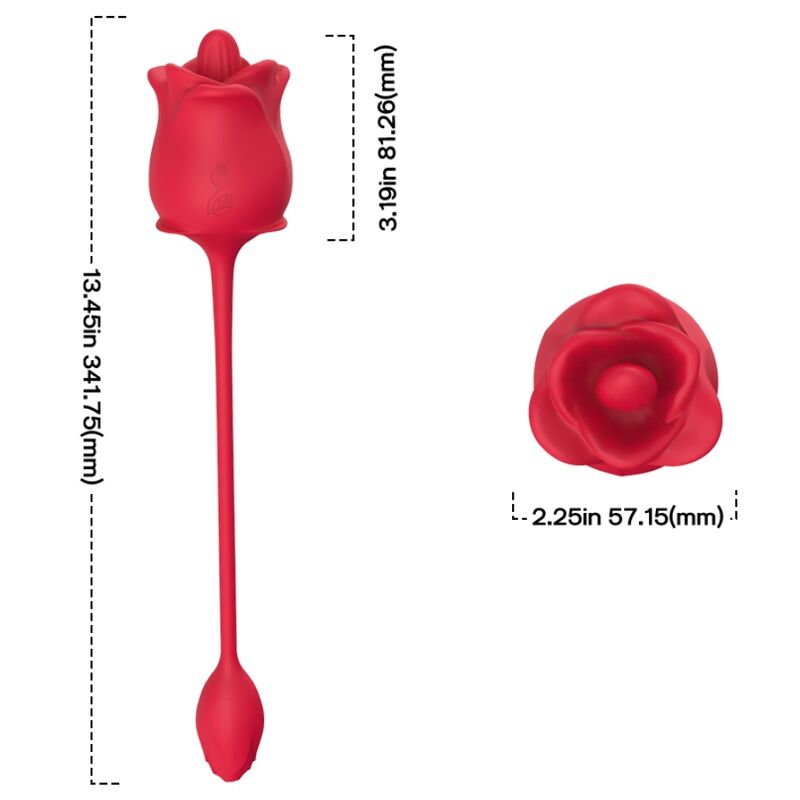ARMONY - STIMULATEUR ROSE & VIBRATEUR COLA ROUGE ARMONY STIMULATORS