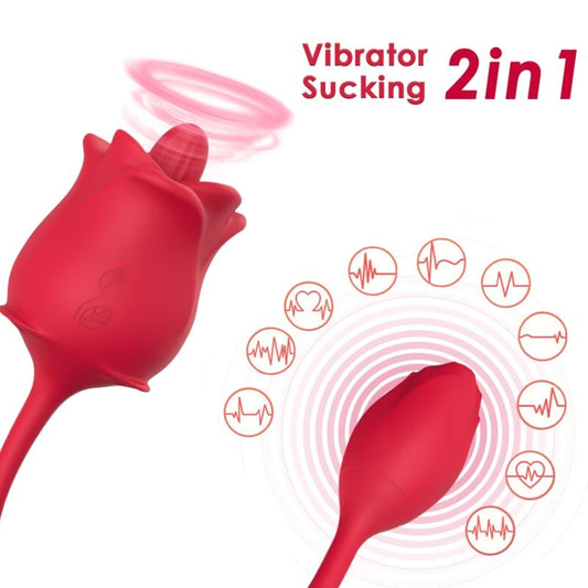 ARMONY - STIMULATEUR ROSE & VIBRATEUR COLA ROUGE ARMONY STIMULATORS