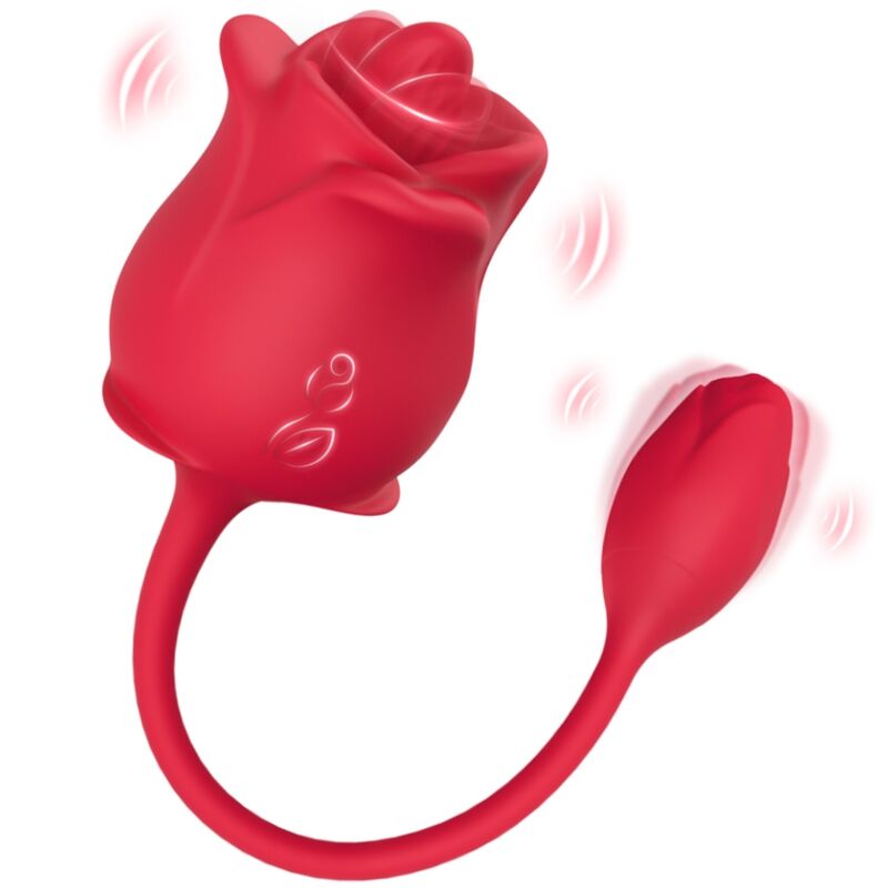 ARMONY - STIMULATEUR ROSE & VIBRATEUR COLA ROUGE ARMONY STIMULATORS