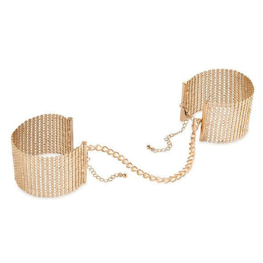 BIJOUX - DÉSIR MÉTALLIQUE MENOTTES MAILLE MÉTAL DORÉ - Sensualia