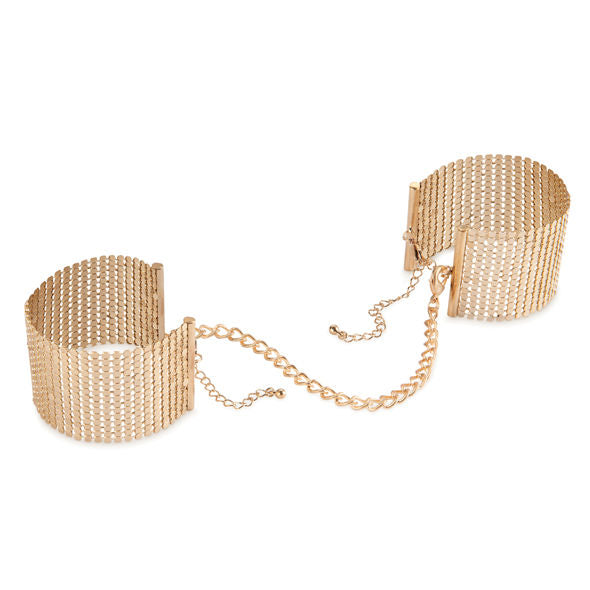BIJOUX - DÉSIR MÉTALLIQUE MENOTTES MAILLE MÉTAL DORÉ - Sensualia