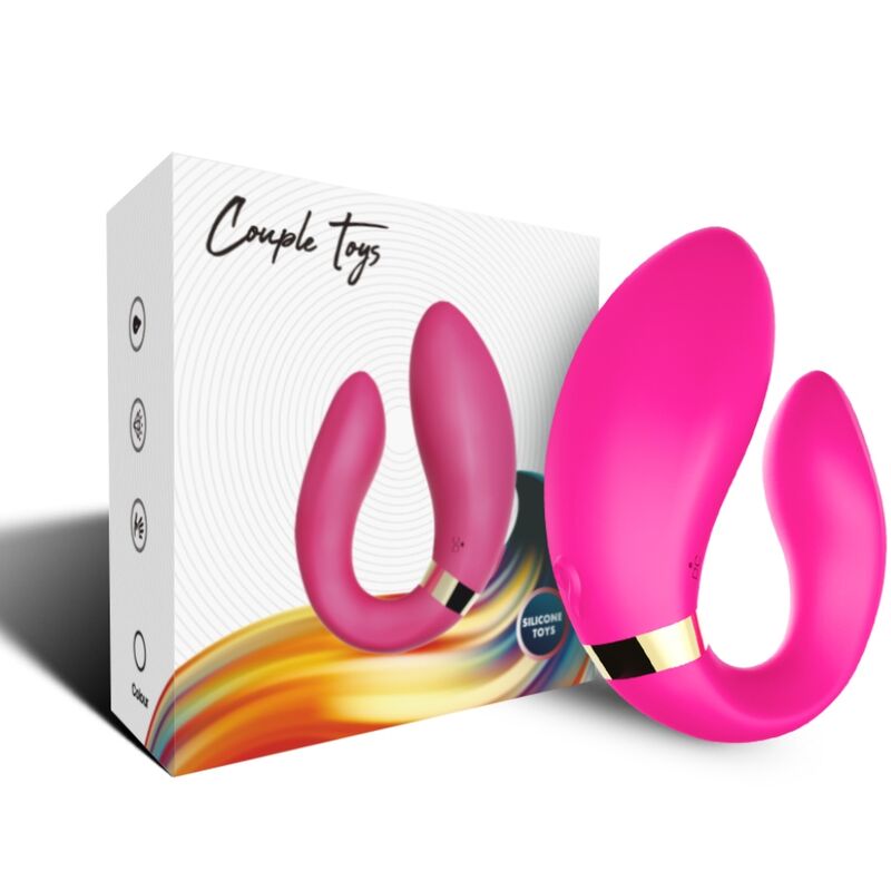 ARMONY - VIBRATEUR CROISSANT POUR COUPLES TÉLÉCOMMANDE FUCHSIA ARMONY FOR COUPLES