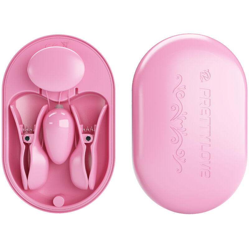 PRETTY LOVE - BOITE SURPRISE PINCES DÉLECTRO STIMULATION ROSE - Sensualia